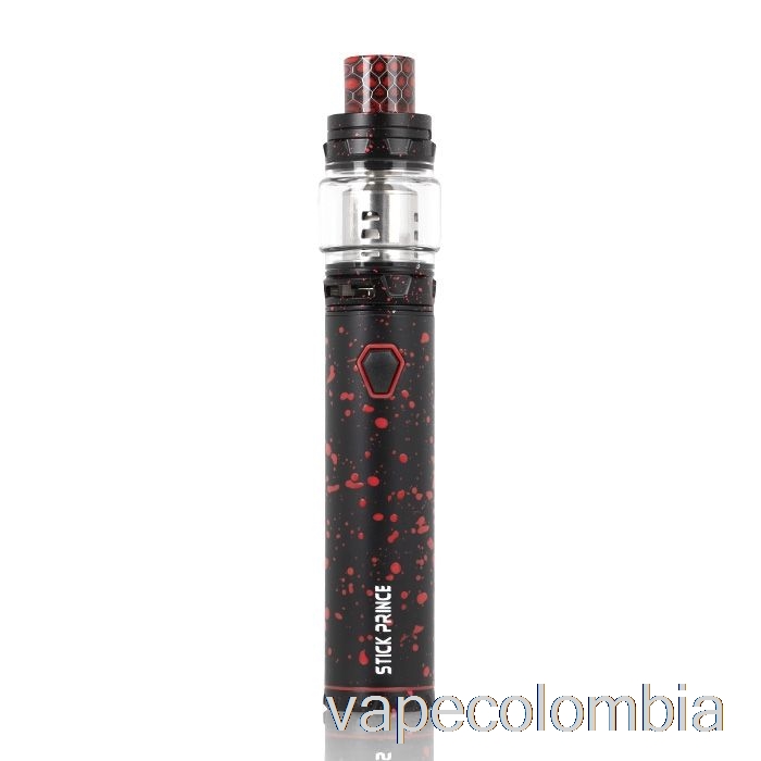 Kit Vape Desechable Smok Stick Prince - Estilo Bolígrafo Tfv12 Prince Negro Con Spray Rojo